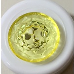 Button - 14mm Yellow Star Clear