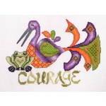 In These Troubled Times - Courage Cross Stitch Pattern