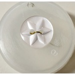 Button - 10mm White Star