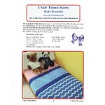 I Saw Three Ships Baby Blanket