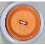 Button - 23mm Round Orange