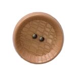 Button - 23mm Round Camel