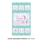 Unicorn Dreamers by Jessica Flick - Turquoise Panel