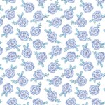 Unicorn Dreamers by Jessica Flick - Roses - Blue/White