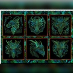 Dragons Emerald Reign – Dragon Portraits Panel