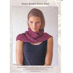 2407 Beaded Hearts Scarf