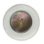 Button - 18mm Brown