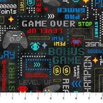 Gaming Zone - 24571-99 Gaming Words Black Multi