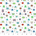 Gaming Zone - 24572-10 Space Invaders White Multi