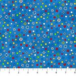 Fat Quarters - Gaming Zone - 24576-44 Controller Buttons Blue Multi