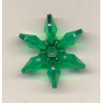 Star Beads Xmas Green Large Plastic