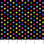 Colour Play - 24912-99 Small Multi Dots Black Multi