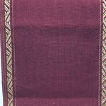 Linen Band - 20cm Burgundy with Gold Trim