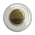 Button - 15mm Gold Round Shank