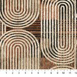 Fat Quarter - Groovy Rust Multi (27740-34) 50cm x 55cm