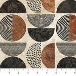 Fat Quarter - Half Moon Rust Multi (27741-34) 50cm x 55cm