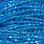 4mm Fused Faceted - Aqua
