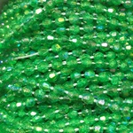 4mm Fused Faceted - Green