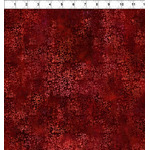Fabric Piece - Rainbow of Jewels - 2RJ2 Vines Red 55cmm x 110cm