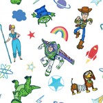 Quilting Fabric - Toy Story Collection - White Background
