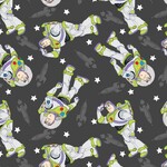 Quilting Fabric - Toy Story Collection - Buzz Black Background