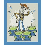 Quilting Fabric - Toy Story Collection - Woody & Aliens