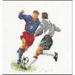 Thea Gouverneur Embroidery Package 3030 Football - Linen fabric