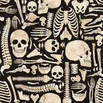 Fabric - Halloween Bones 30380-106