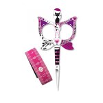 Bohin Cat Design Scissors Plus Tape Measure - Pink