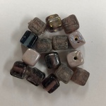 Bead Purple Cubes Pack of 15