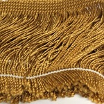 Fringing 75mm Silk - Gold 
