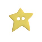 Button - 15mm Star Lime Green