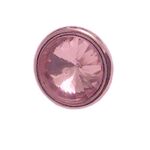 Button - 12mm Silver/Pink