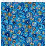 Calypso III Blue Small Ocean Circles