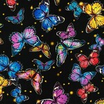 Fat Quarters - Fantastic Forest - Black