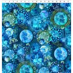 Fat Quarters - Elysian - Collage Blue