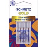 Schmetz Gold Embroidery Needles Size 75