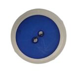 Button - 18mm Round Bright Blue Button