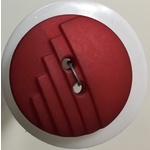 Button - 23mm Round Red