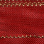 Aida Band - 5cm Red/Gold Border
