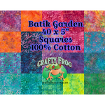 Batik Squares - 40 x 5" Squares