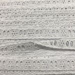 Cambric Eyelet Lace 18mm White
