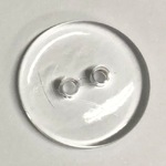 Button - 11mm Clear