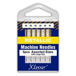 Klasse Metallic Machine Needles 6pcs