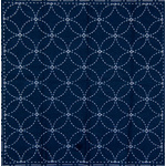 Sashiko Printed Cloth - Wine Glasses