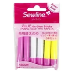 Sewline Fabric Glue Pen Refills - 6 Pack Multi Colours