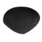 Animal Nose -11mm Black Flocked Velvet