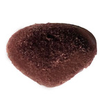 Animal Nose -16mm Brown Flocked Velvet