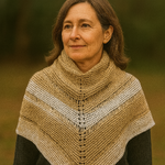 Katia Sfumato Cotton Ridge Kerchief Shawlette