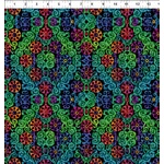 Fat Quarter - VIVID Multi Wheels